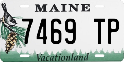 ME license plate 7469TP