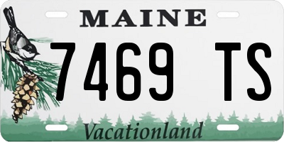 ME license plate 7469TS