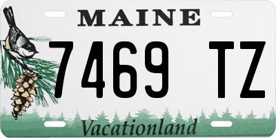 ME license plate 7469TZ