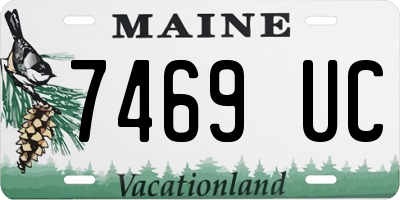 ME license plate 7469UC