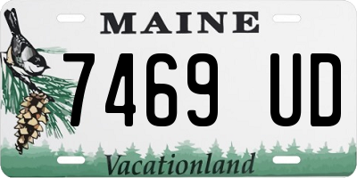 ME license plate 7469UD