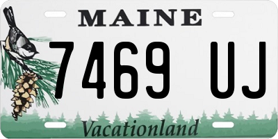 ME license plate 7469UJ