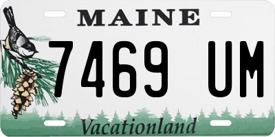 ME license plate 7469UM