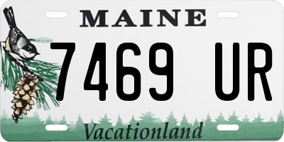 ME license plate 7469UR