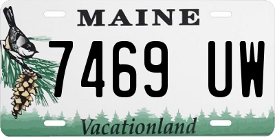 ME license plate 7469UW