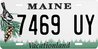 ME license plate 7469UY