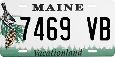 ME license plate 7469VB