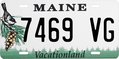 ME license plate 7469VG