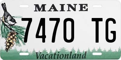 ME license plate 7470TG