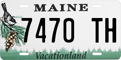 ME license plate 7470TH