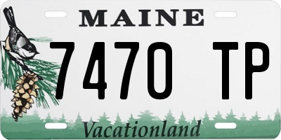 ME license plate 7470TP