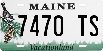 ME license plate 7470TS