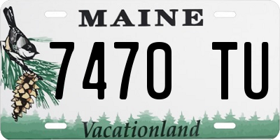 ME license plate 7470TU