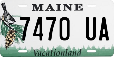 ME license plate 7470UA