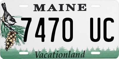 ME license plate 7470UC
