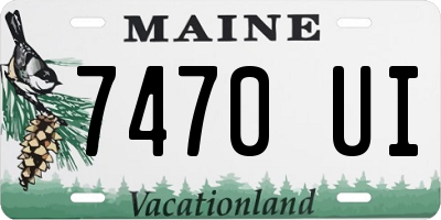 ME license plate 7470UI