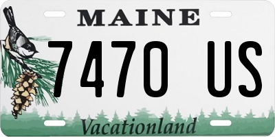 ME license plate 7470US