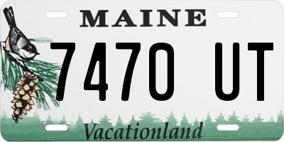 ME license plate 7470UT