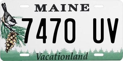 ME license plate 7470UV