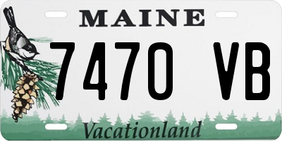 ME license plate 7470VB