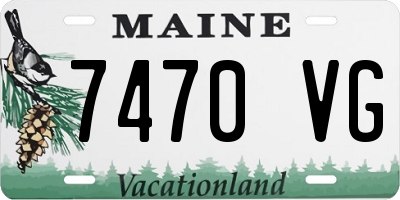 ME license plate 7470VG