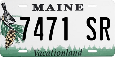 ME license plate 7471SR