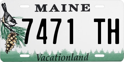ME license plate 7471TH