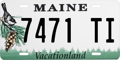 ME license plate 7471TI