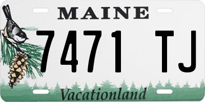 ME license plate 7471TJ