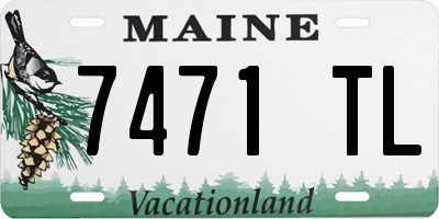 ME license plate 7471TL