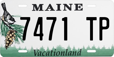 ME license plate 7471TP