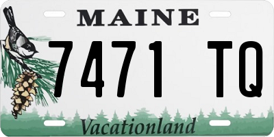 ME license plate 7471TQ