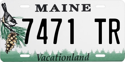 ME license plate 7471TR