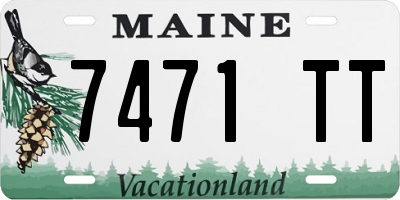 ME license plate 7471TT