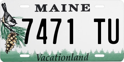 ME license plate 7471TU