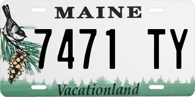 ME license plate 7471TY