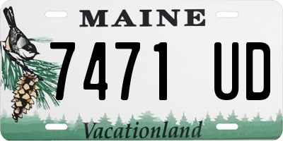 ME license plate 7471UD