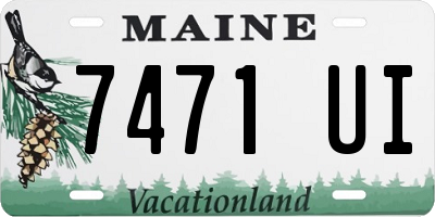 ME license plate 7471UI