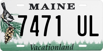 ME license plate 7471UL