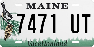ME license plate 7471UT