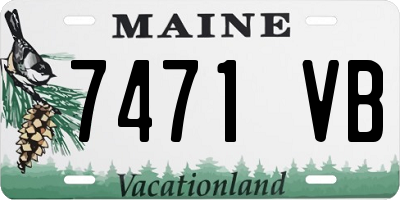 ME license plate 7471VB
