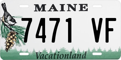 ME license plate 7471VF