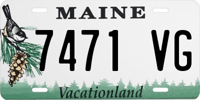 ME license plate 7471VG