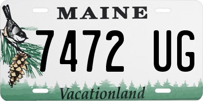 ME license plate 7472UG