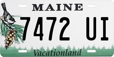 ME license plate 7472UI