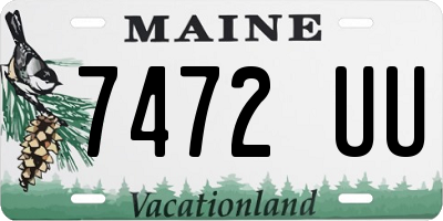 ME license plate 7472UU