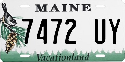 ME license plate 7472UY