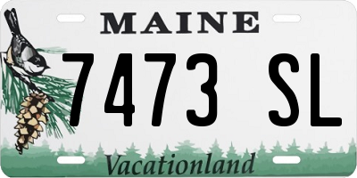 ME license plate 7473SL
