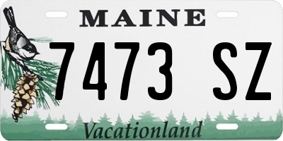 ME license plate 7473SZ