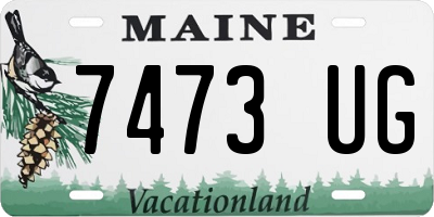 ME license plate 7473UG
